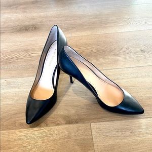 Enzo Angiolini Black Leather Stilettos size 9.5